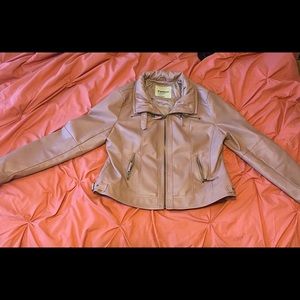 Faux leather jacket